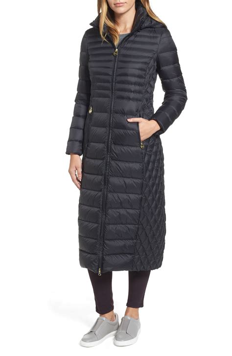 michael kors womens long puffer jacket|Michael Kors puffer jacket packable.